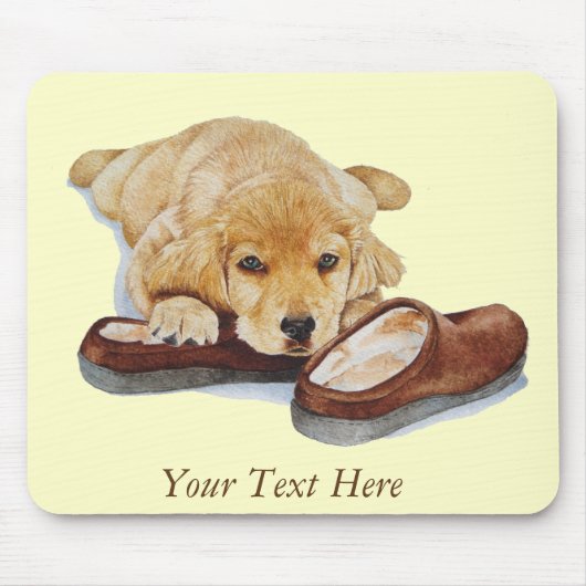 Porträtbild eines Hundes von Golden Rente Mousepad (Vorne)
