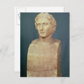Porträtbüste Alexander des Großen Postkarte (Vorne/Hinten)
