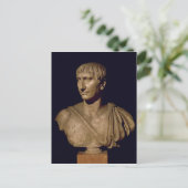 Porträtbüste des Kaisers Trajan Postkarte (Stehend Vorderseite)