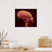 Porträtbüste einer Tochter von König Akhenaten Poster (Küche)