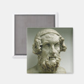 Porträtbüste von Homer Magnet (Vorderseite/Rückseite)