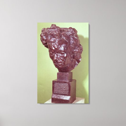 Porträtbüste von Ludwig van Beethoven 1901 Leinwanddruck (Vorderseite)