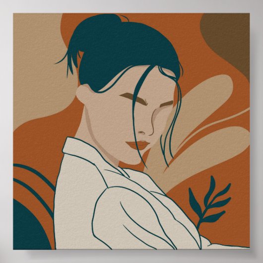 Porträtfarben Poster (Vorne)