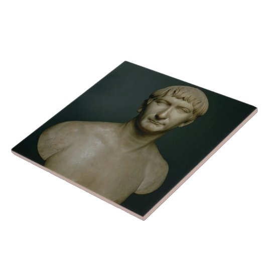 Porträtfehlschlag des Kaisers Trajan (53-117 Fliese (Seite)