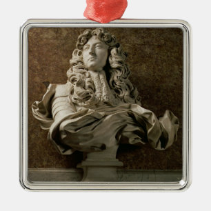 Porträtfehlschlag von Louis XIV (1638-1715), 1665 Ornament Aus Metall
