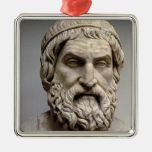 Porträtfehlschlag von Sophocles Silbernes Ornament