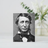 Porträtfotografie von Henry David Thoreau Postkarte (Stehend Vorderseite)