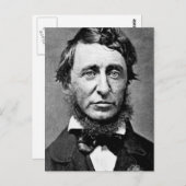 Porträtfotografie von Henry David Thoreau Postkarte (Vorne/Hinten)