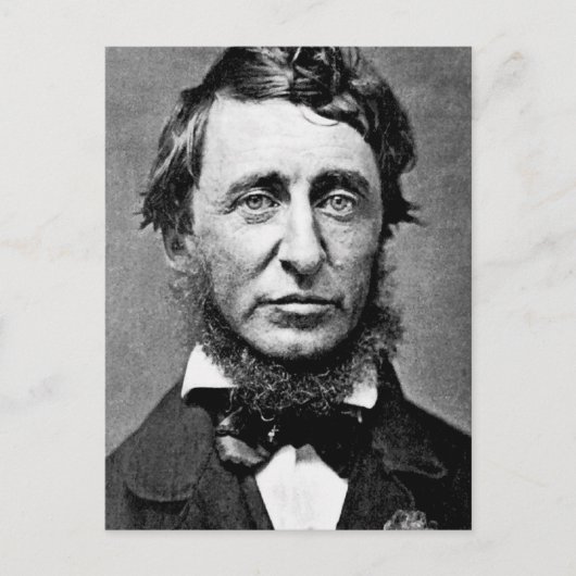 Porträtfotografie von Henry David Thoreau Postkarte (Vorderseite)
