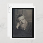Porträtfotografie von William Morris (1834-1996) v Postkarte (Vorne/Hinten)