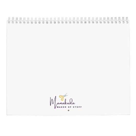 Porträtkalender der schwarzen Amerikanerin Kalender (Rückseite)