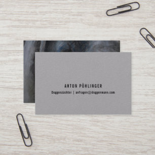Porträtkarten für Züchter und Trainer Visitenkarte