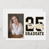 Porträtklasse 2025 Abschluss Einladung (Vorne/Hinten)