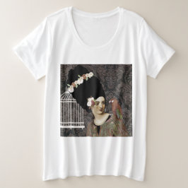 Porträtkunst Große Größe T-Shirt