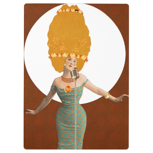 Porträtkunst Klemmbrett (Rückseite)