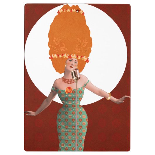 Porträtkunst Klemmbrett (Rückseite)