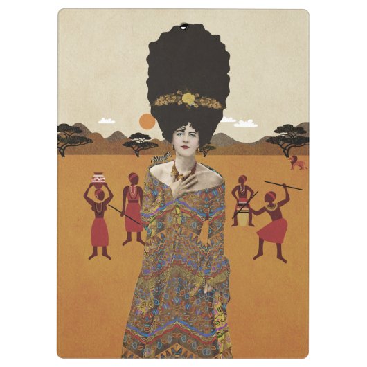 Porträtkunst Klemmbrett (Rückseite)