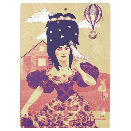 Porträtkunst Klemmbrett (Rückseite)