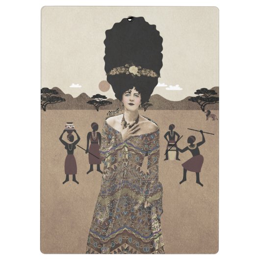 Porträtkunst Klemmbrett (Rückseite)