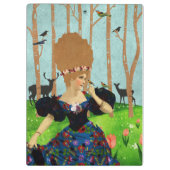 Porträtkunst Klemmbrett (Rückseite)