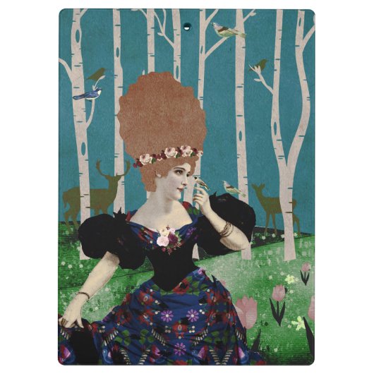 Porträtkunst Klemmbrett (Rückseite)