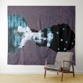 Porträtkunst Wandteppich (Beispiel (Horizontal))