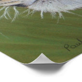 Porträtmalerei auf großen Katzentiger Poster (Ecke)