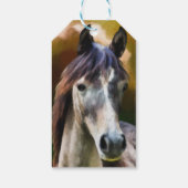 Porträtmalerei für digitale Pferde Vielen Dank Geschenkanhänger (Rückseite)