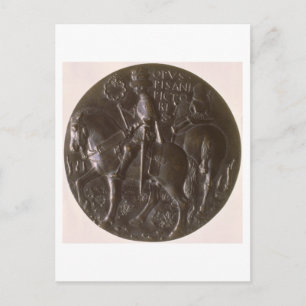 Porträtmedaille, Gegendarstellung von Gianfrancesc Postkarte