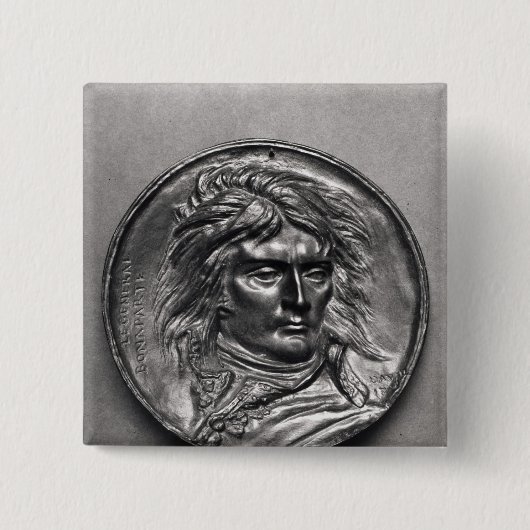 Porträtmedaillon von General Bonaparte c.1830 Button (Vorderseite)