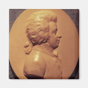 Porträtmedaillon von Wolfgang Amadeus Mozart Magnet