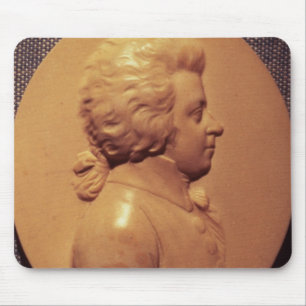 Porträtmedaillon von Wolfgang Amadeus Mozart Mousepad