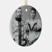 Porträtphotographie des Zars Nicholas II Keramikornament (Rechts)