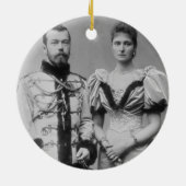Porträtphotographie des Zars Nicholas II Keramikornament (Hinten)