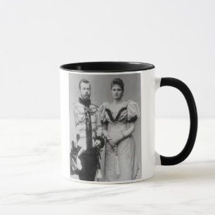 Porträtphotographie des Zars Nicholas II Tasse
