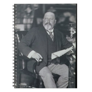 Porträtphotographie von Edward VII (1841-1910) Notizblock