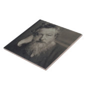 Porträtphotographie von William Morris (1834-96) Fliese (Seite)