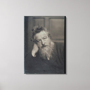 Porträtphotographie von William Morris (1834-96) Leinwanddruck