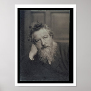 Porträtphotographie von William Morris (1834-96) Poster