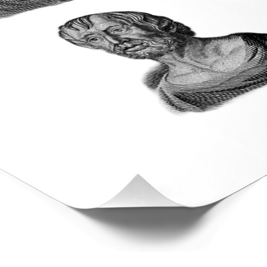 Porträts antiker Philosophen Poster (Ecke)