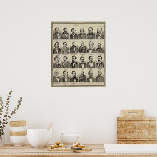 Porträts der Anwälte, Minnesota Poster (Küche)