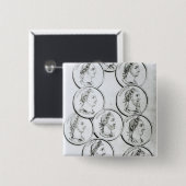 Porträts der römischen Kaiser Button (Vorne & Hinten)