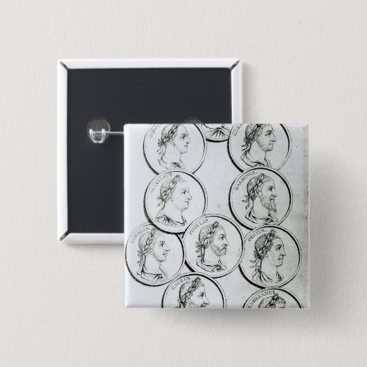 Porträts der römischen Kaiser Button (Vorne & Hinten)