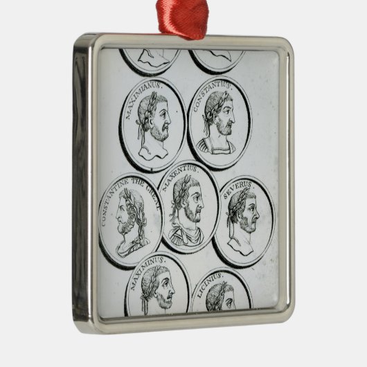 Porträts der römischen Kaiser Silbernes Ornament (Rechts)