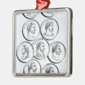 Porträts der römischen Kaiser Silbernes Ornament (Links)