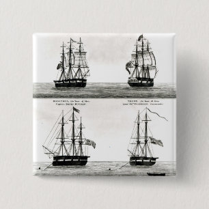 Porträts der Schiffe auf der polaren Expedition Button