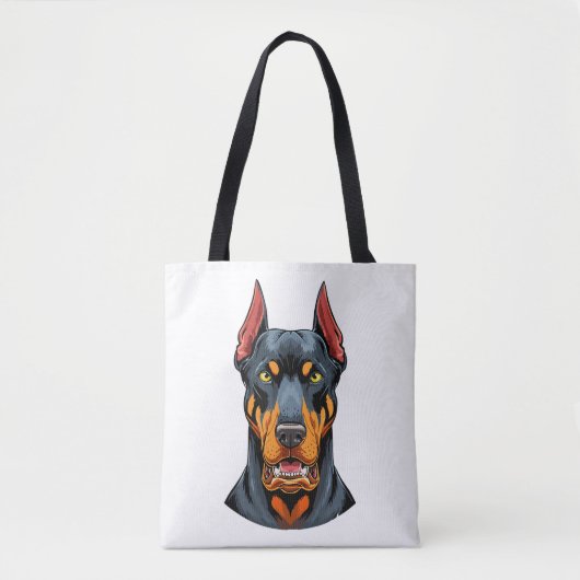 Porträts eines Dobermann-Hundes Vorderansicht Tasche (Vorderseite)