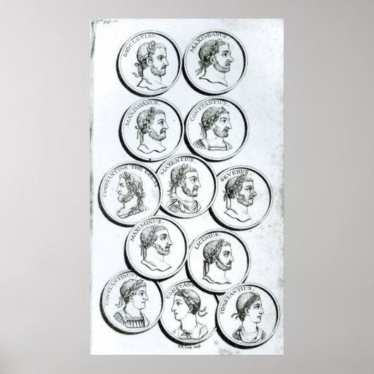 Porträts römischer Kaiser Poster (Vorne)