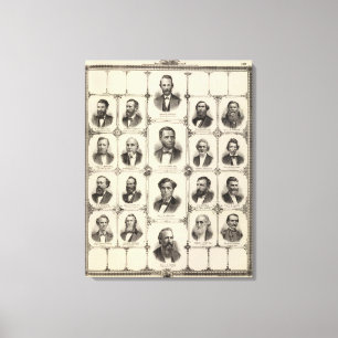 Porträts von Addison Daniels, RD Stephens Leinwanddruck