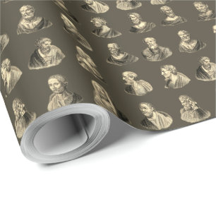 Porträts von antiken Philosophen Geschenkpapier
